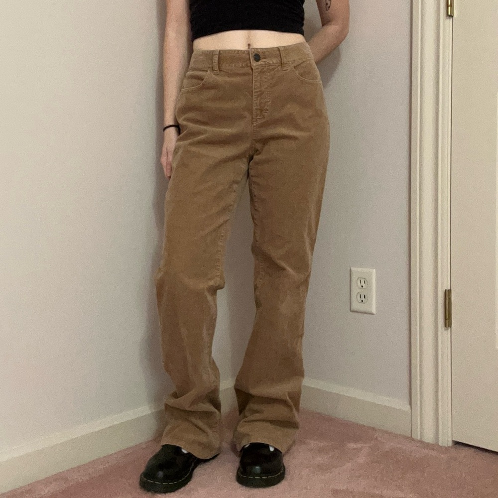 Talbots Tan Boot Cut Pants